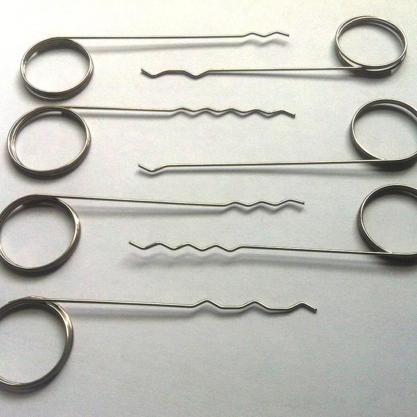 7 Piece Small Keyway Finger Lock Rakes - Mini Rakes - Image 4