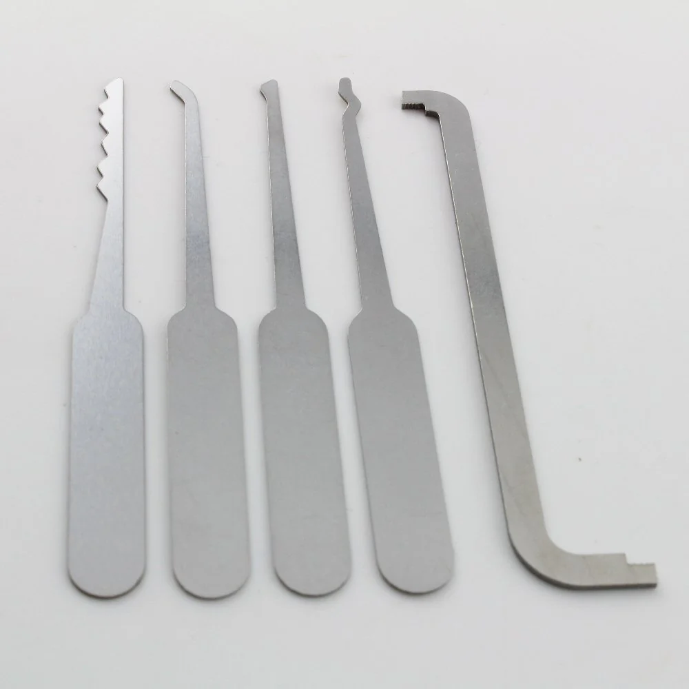 Credit Card Lock Pick Set PLUS: Top of Keyway Wrench + 4 Picks - Image 3