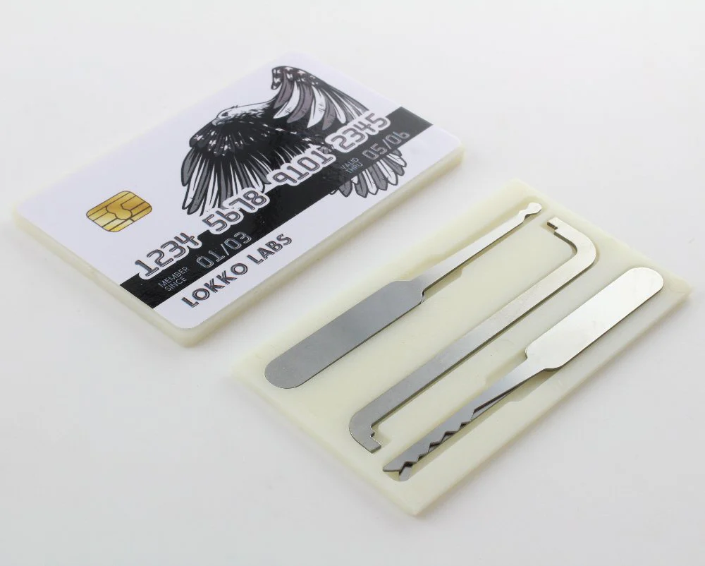 Credit Card Lock Pick Set PLUS: Top of Keyway Wrench + 4 Picks - Image 7