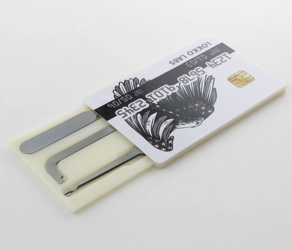 Credit Card Lock Pick Set PLUS: Top of Keyway Wrench + 4 Picks - Image 8