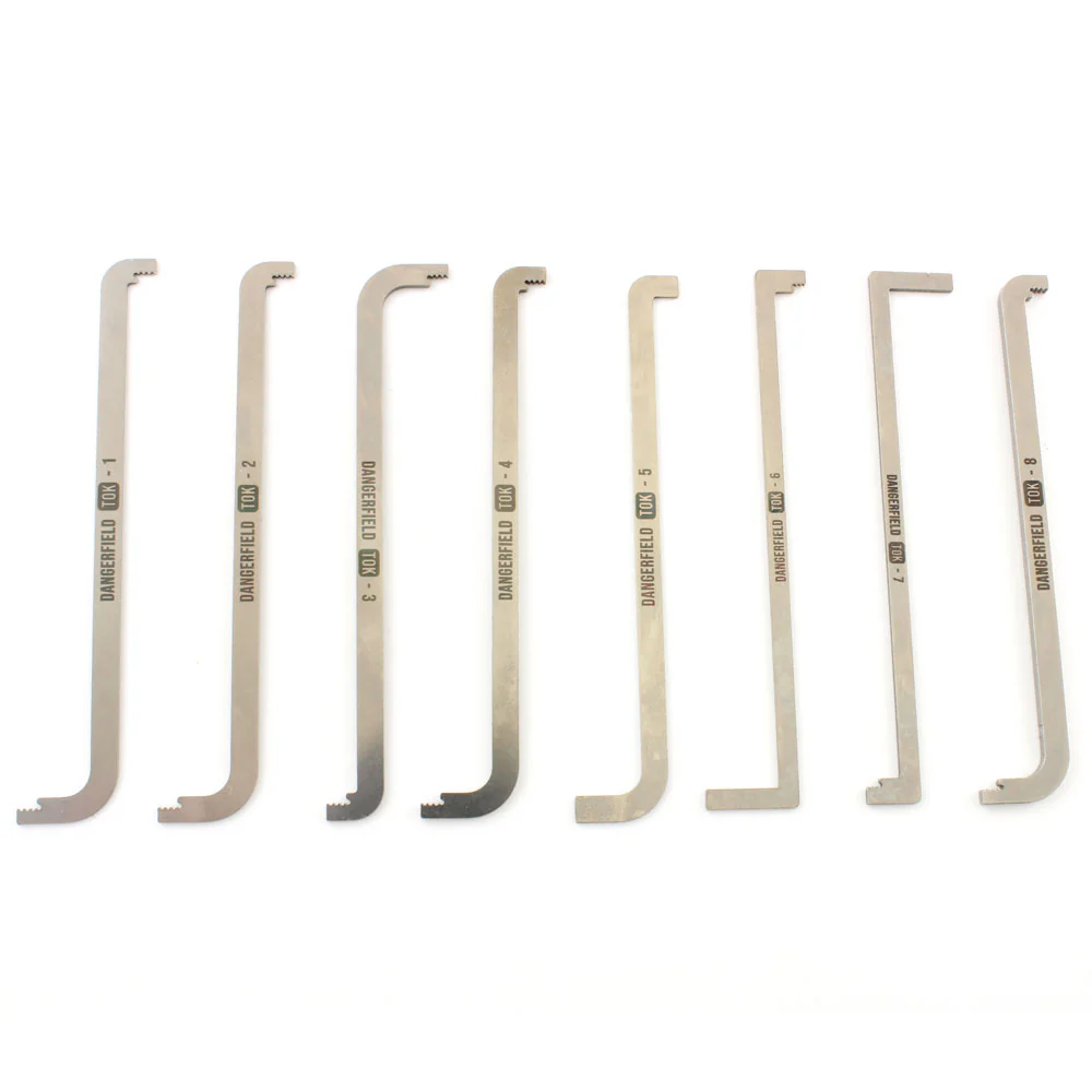 Dangerfield Extended TOK Top of Keyway Tension Wrenches + Case - Image 4