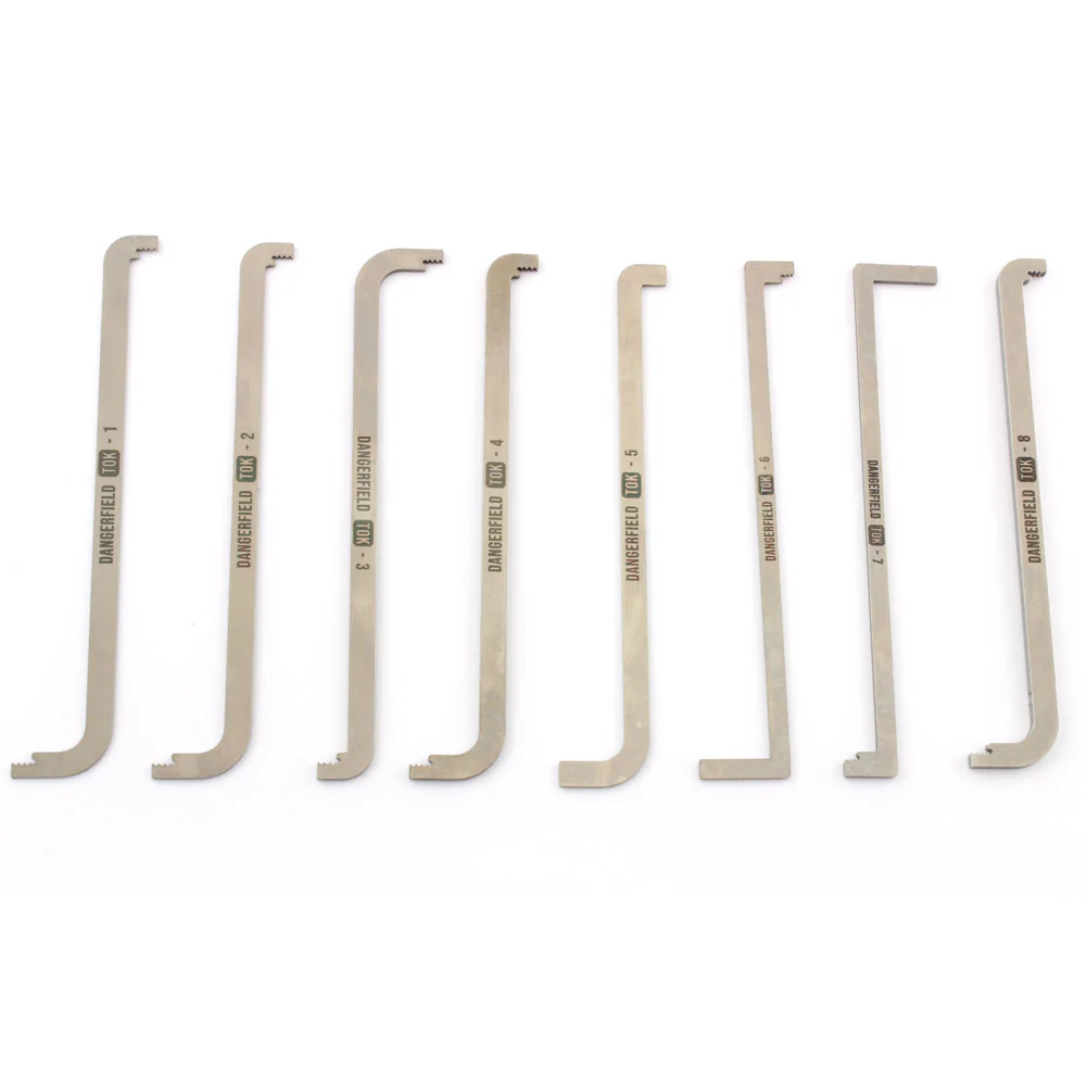 Dangerfield Extended TOK Top of Keyway Tension Wrenches + Case - Image 6