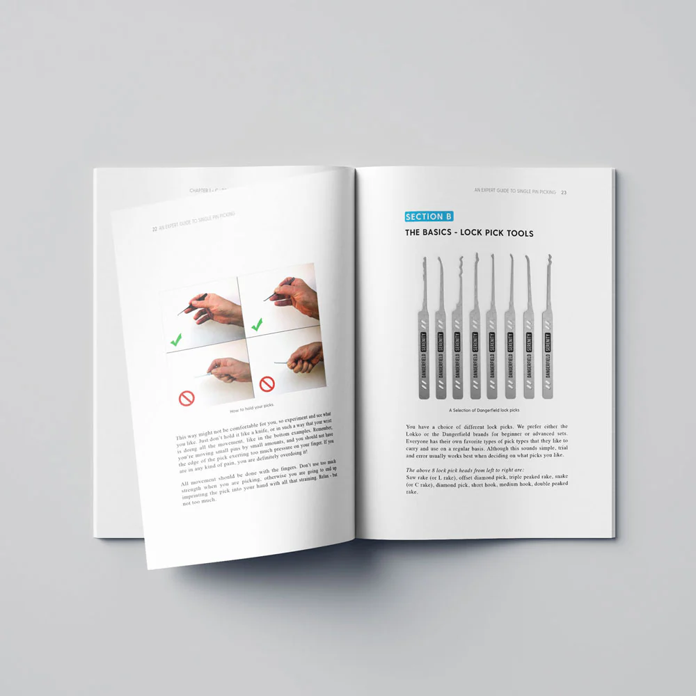 How to Pick Locks - detailed glossy Beginners Book / Booklet - a perfect guide for Dummies! - Image 4