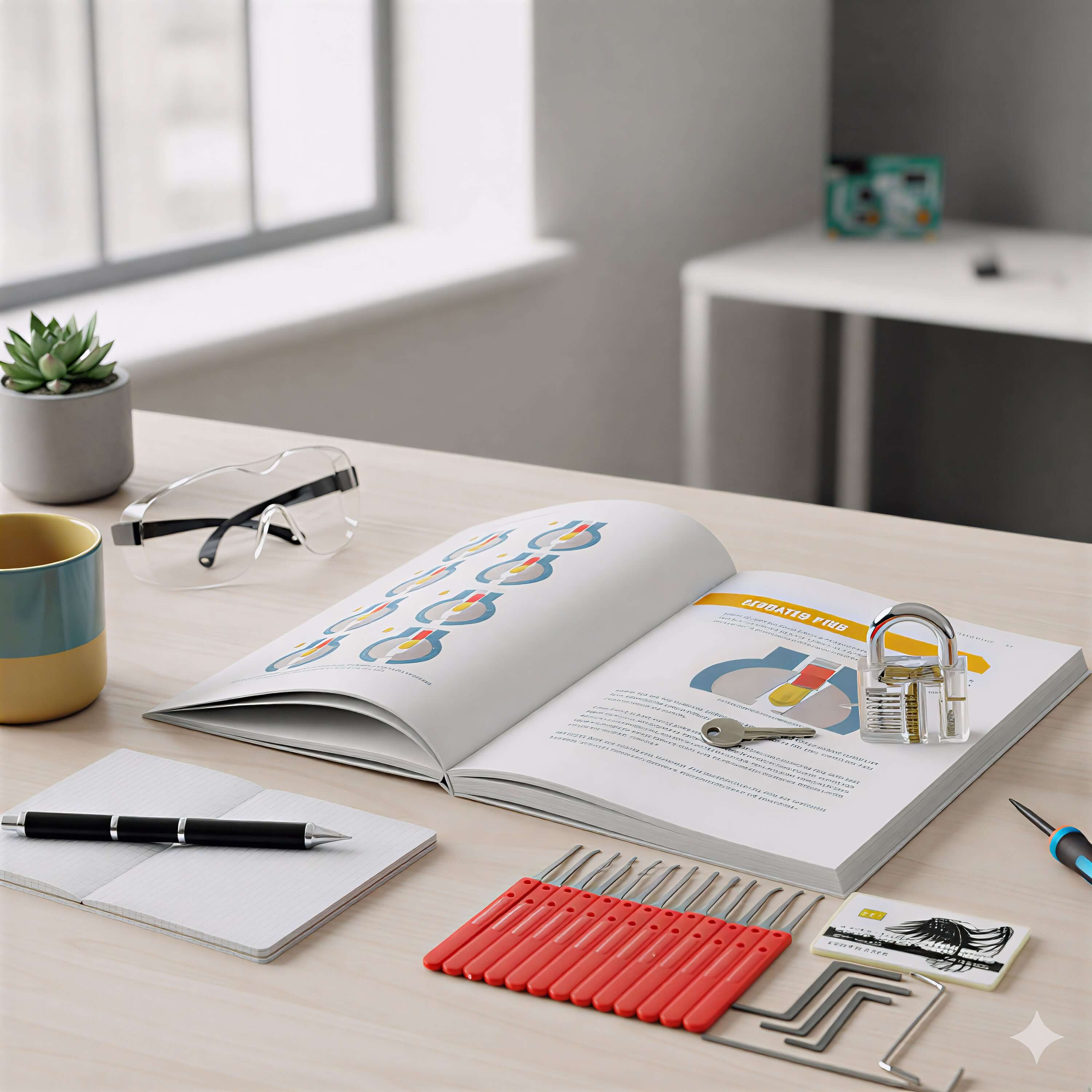 Lock Picking - Beginners Visual Guide - 200 Illustrations & 176 Pages - Image 3