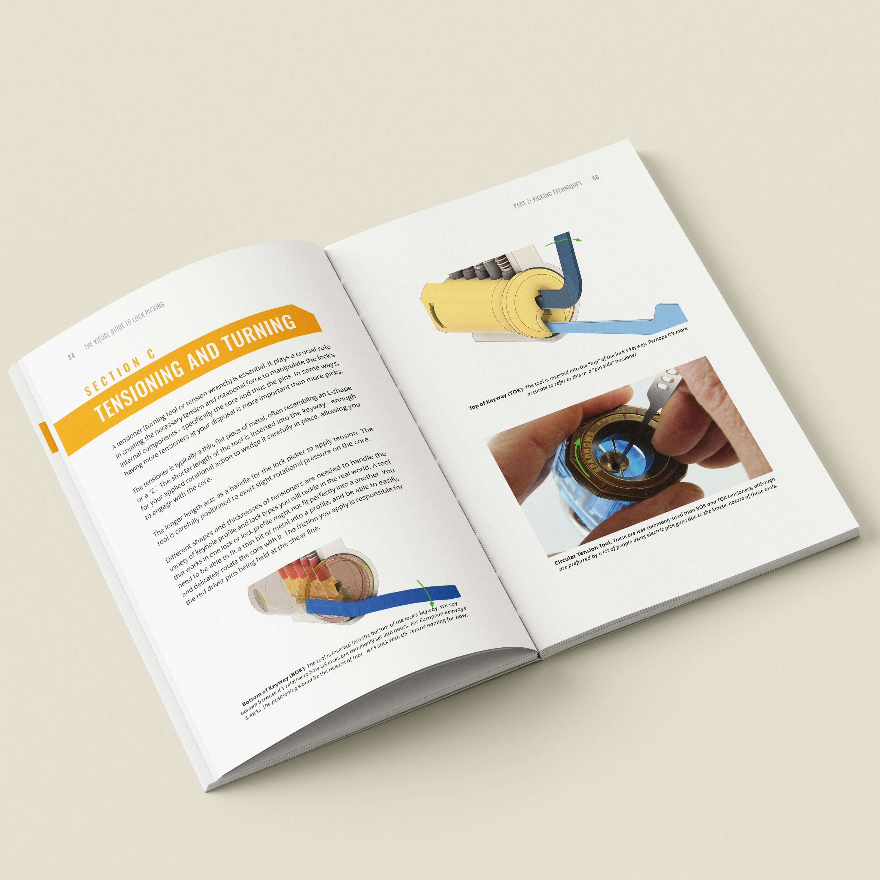 Lock Picking - Beginners Visual Guide - 200 Illustrations & 176 Pages - Image 4