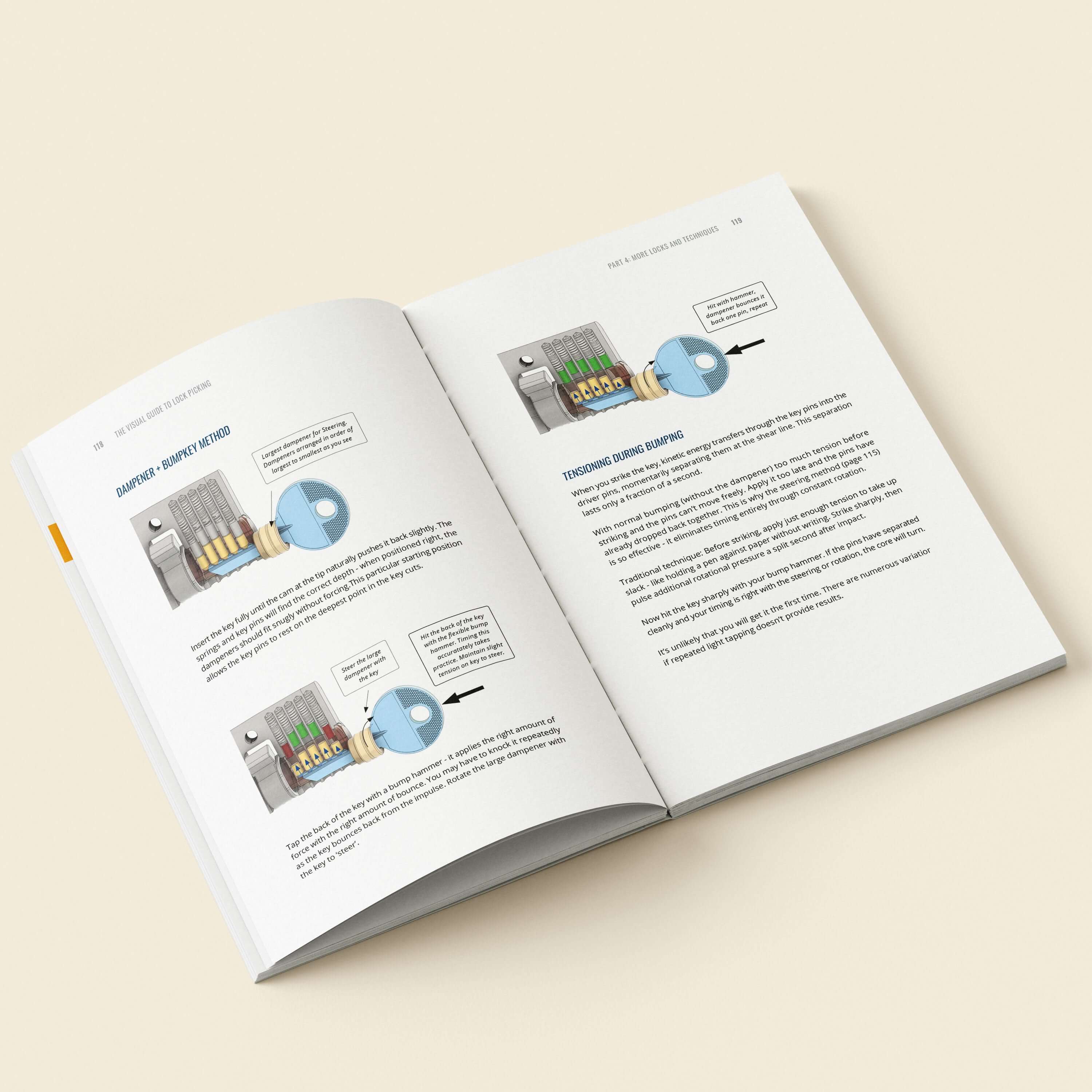 Lock Picking - Beginners Visual Guide - 200 Illustrations & 176 Pages - Image 5
