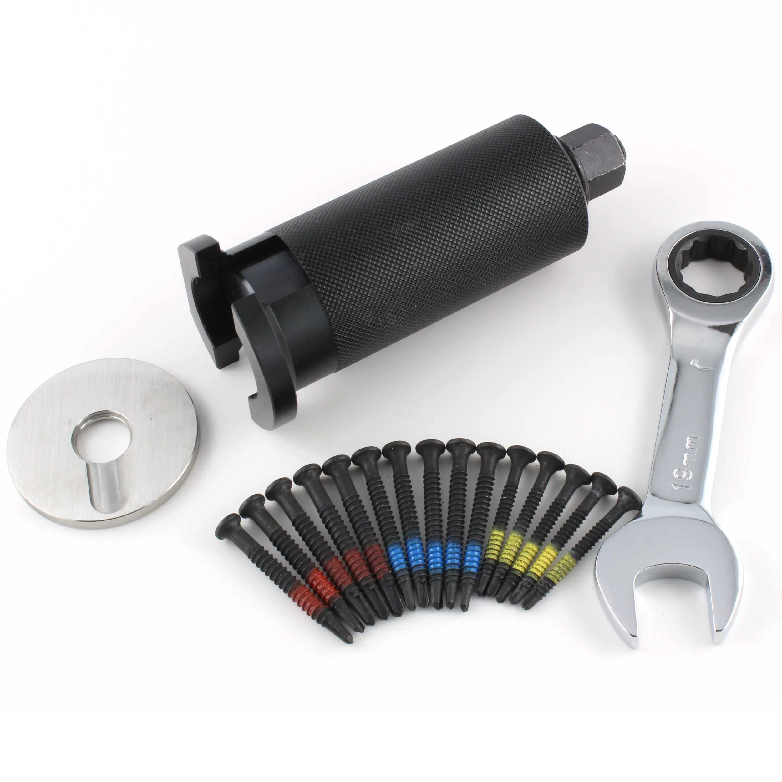 LOKKO Professional Lock Plug Puller Set - Bell, Spanner, Screws, Double-sided plate - Image 6