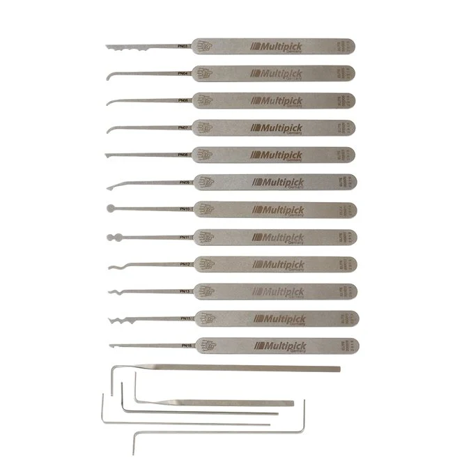 Multipick ELITE 17 Piece Professional Lock Pick Set + Case - Image 3