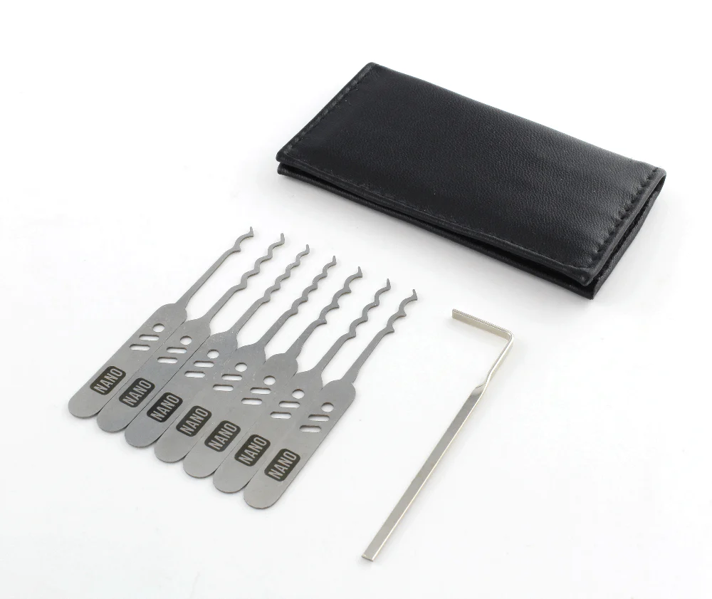 Dangerfield Nano SLIMLINE Covert Lock Pick Rake set - 0.6mm + Leather wallet - Image 5